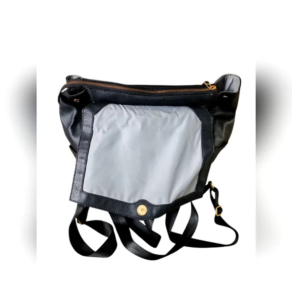 FRESHLY PICKED black Classic Diaper Bag with changing pad, Vegan Leather - Picture 6 of 9